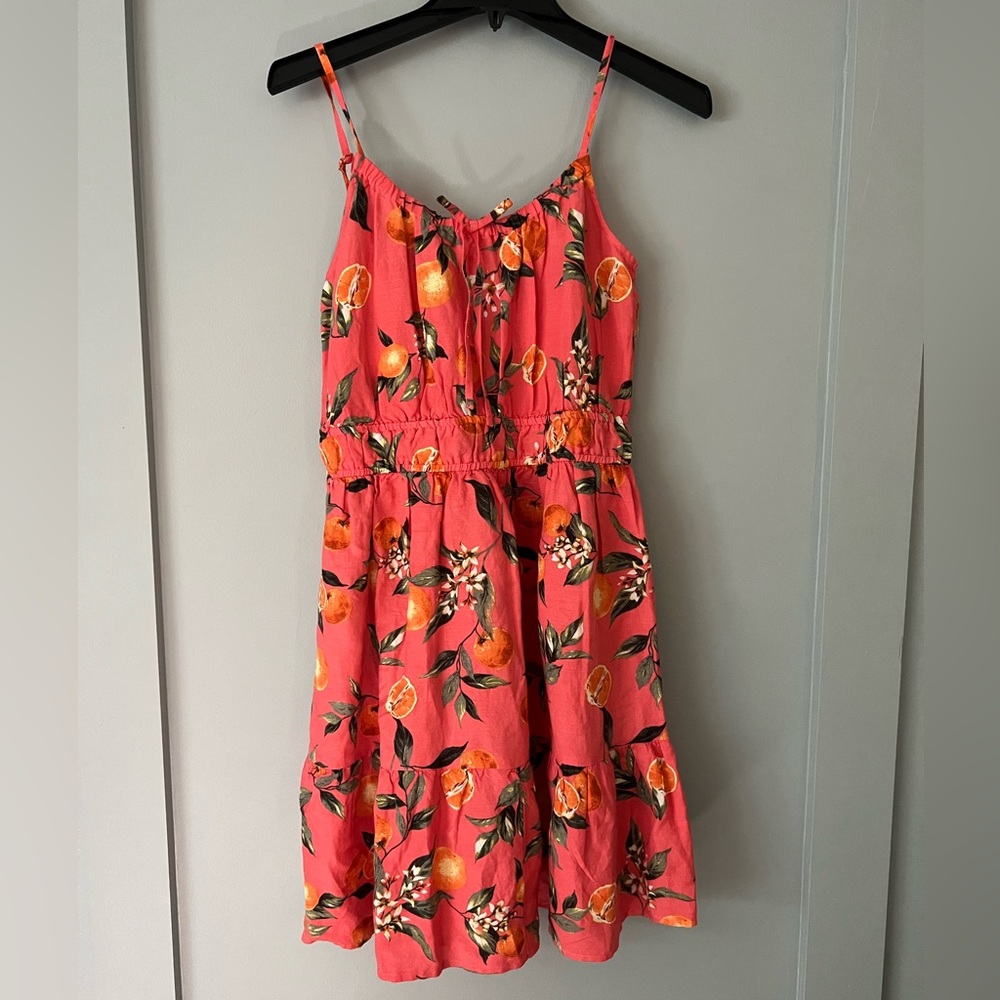 Loft Floral Spaghetti Strap Dress - S